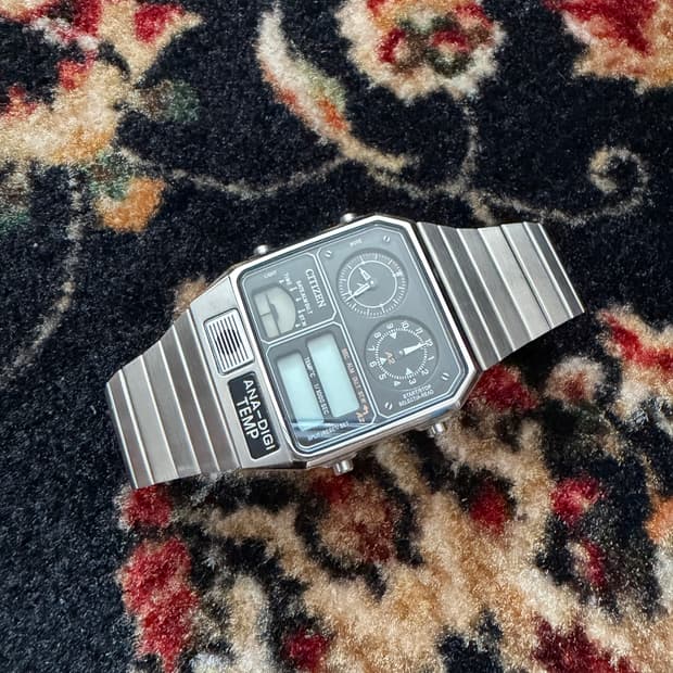 정품 시티즌 아나디지템프 메탈시계