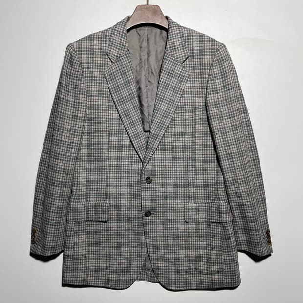 1990s 버버리 체크 블레이저