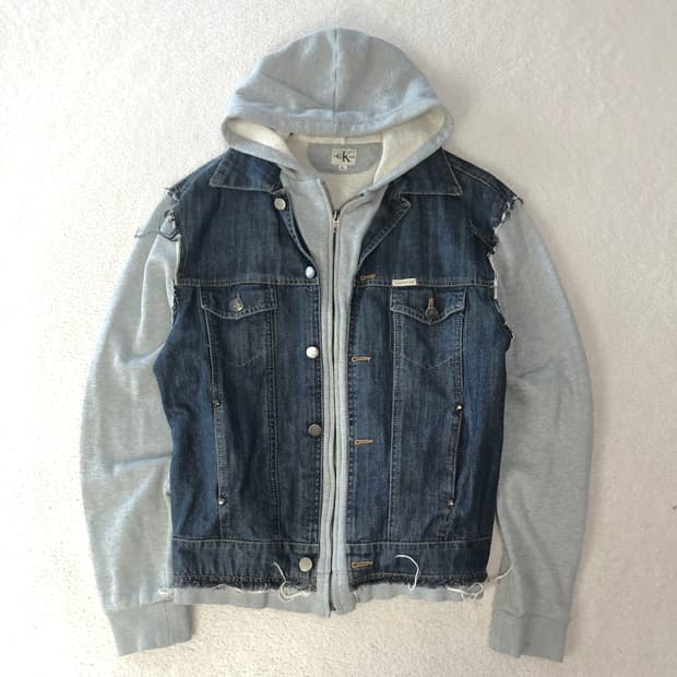 캘빈클라인 데님 후드집업