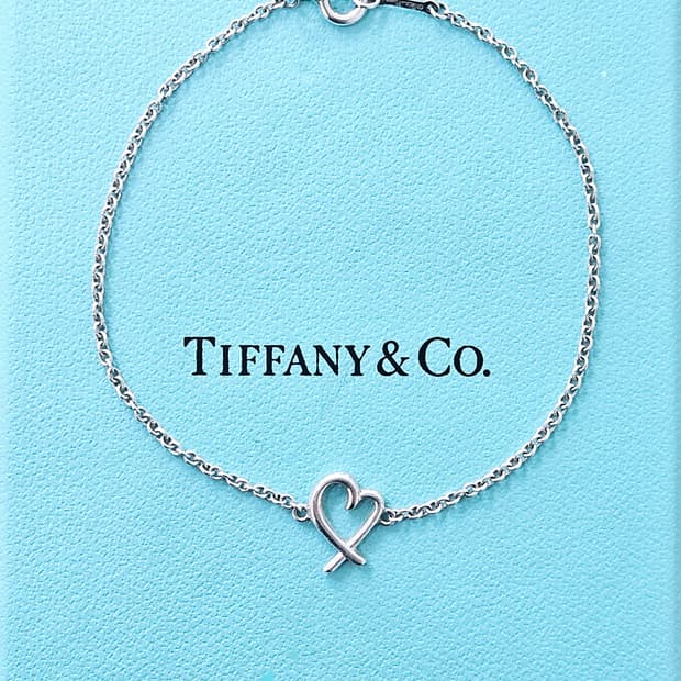 티파니앤코 러빙하트 팔찌 실버 M사이즈 17.8cm [정품/풀구성]