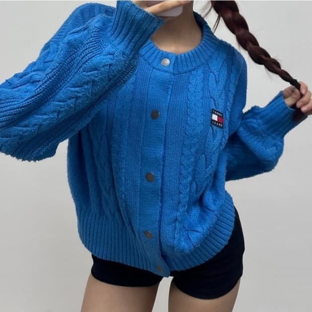 타미힐피거 진스 니트 가디건