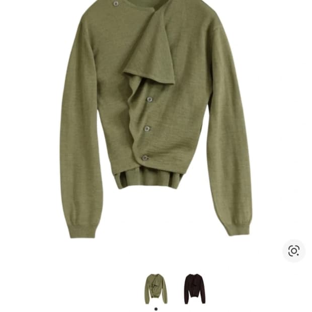 르메르 트롱프뢰유 가디건 라이트 올리브 m