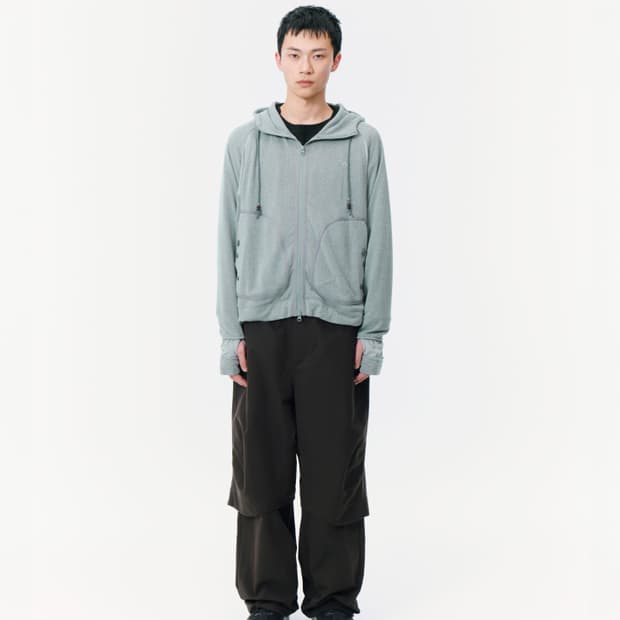 KAPAS KNIT ZIP-UP MINT 01