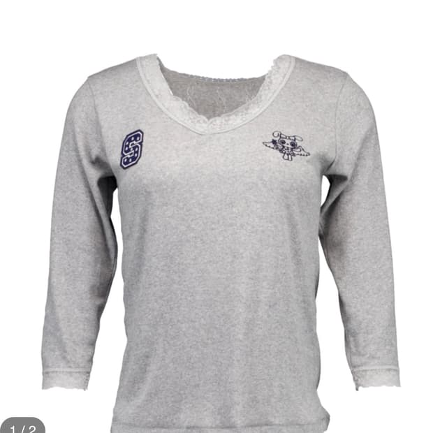 샬롬클럽 레이스 티 그레이