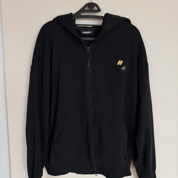 nerdy 널디 black 후드집업