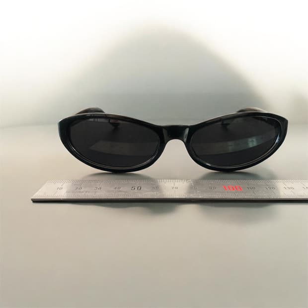빈티지 오발 선글라스 블랙