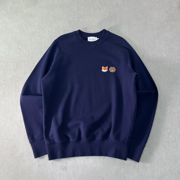 95 메종키츠네 라인프렌즈 패치 맨투맨