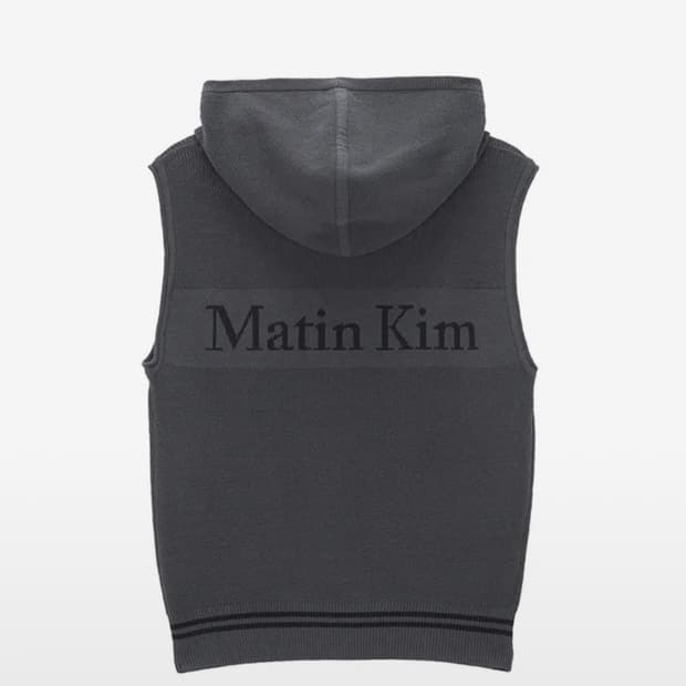 HOODY POINT LOGO KNIT VEST FOR WOMEN