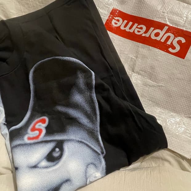 슈프림 스노우맨 티셔츠 블랙L