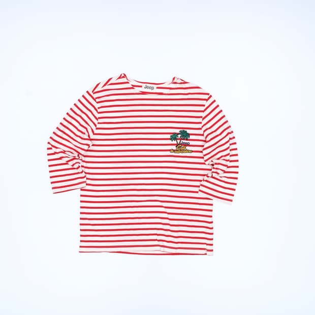 M 지프 여성 스트라이프 티셔츠 0407M