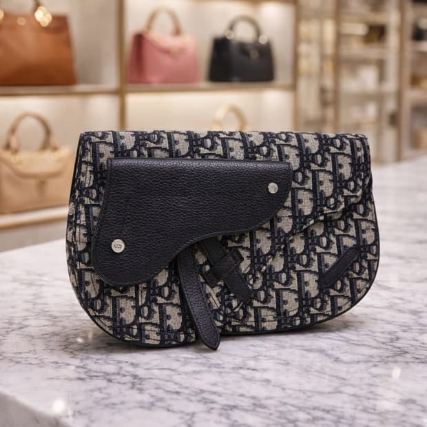 [S급] 디올 오블리크 새들 미니 파우치 크로스백 판매합니다!!!