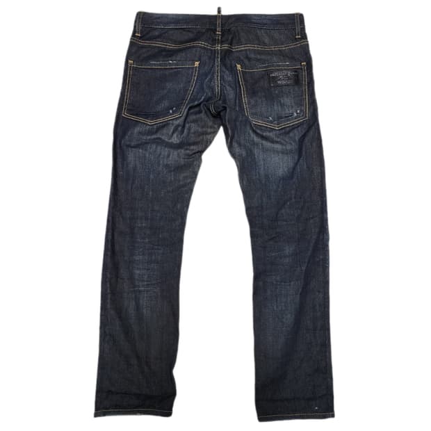 디스퀘어드2 패치 생지 데님팬츠