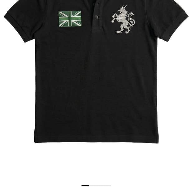 비엑세스 Heritage Emblem Cropped Polo shirt