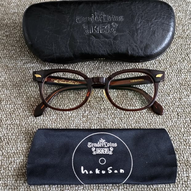 백산안경 하쿠산 텐더로인 티제리 t-jerry 루트비어 브라운 신형리벳