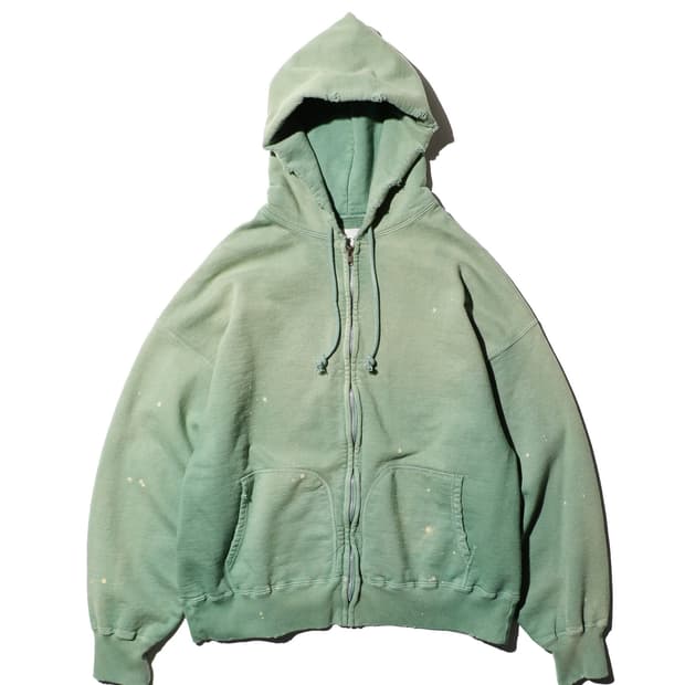 BOWWOW 바우와우 후드 집업 그린 에이징 XL사이즈 판매합니다