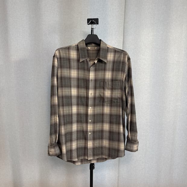 [4] 22aw 오라리 울 체크셔츠