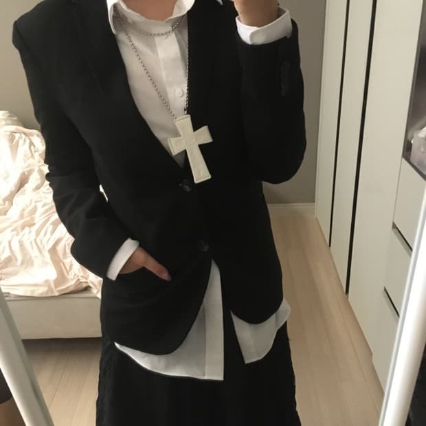 빈티지 자라 긱시크 데일리 블레이저