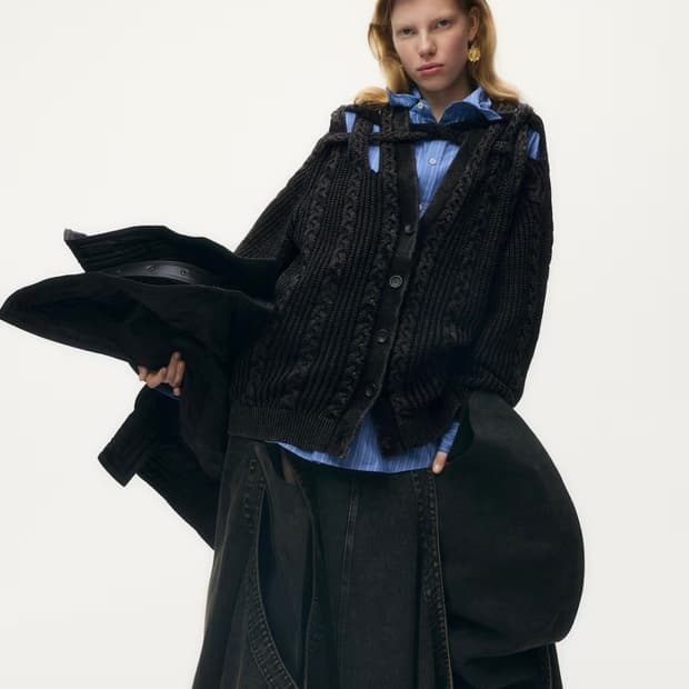 글렌마틴스 케이블 니트 가디건