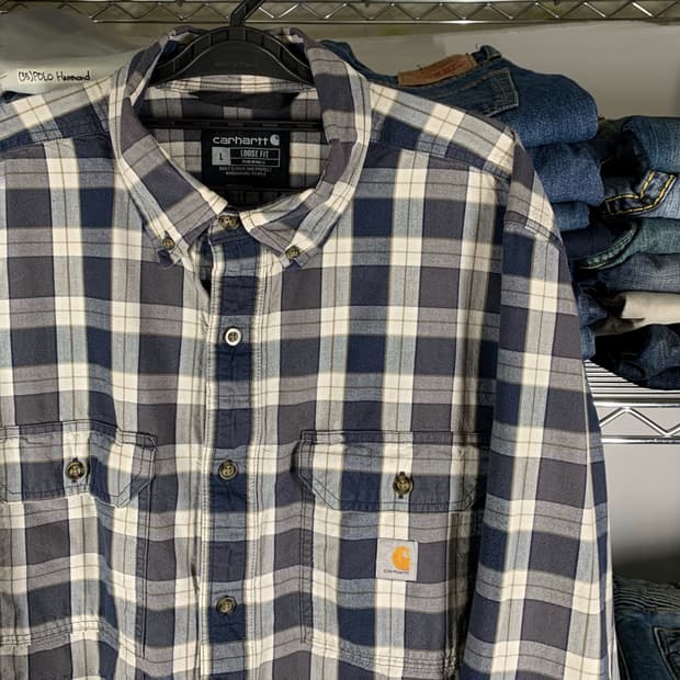 [L] 칼하트 루즈핏 멀티체크 워크셔츠