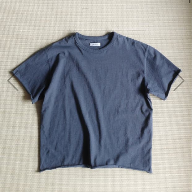 구매)) Loop hem tee (melange navy) 4