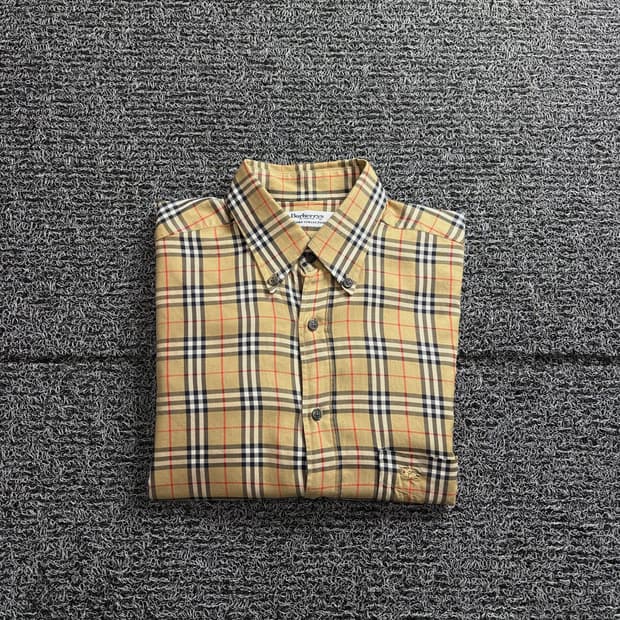 버버리 아카이브 노바 체크 패턴 셔츠 3525