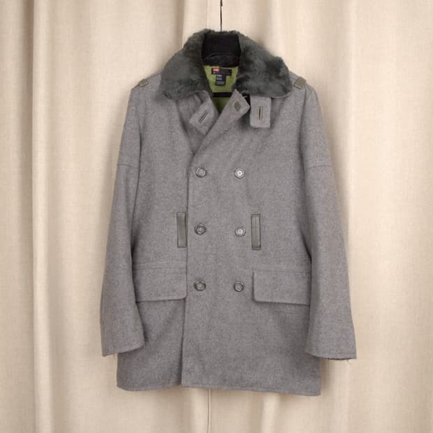 Wool Nylon Pea-coat