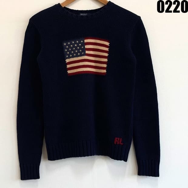 폴로 랄프로렌 성조기 니트 XL 18-20 0220
