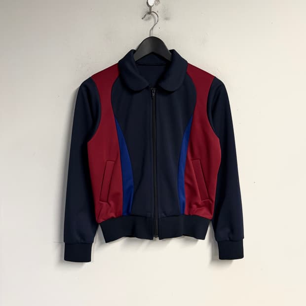 COMME des GARCONS tricolor zip up jacket