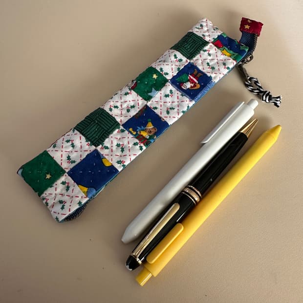 메리 크리스마스 필통 / 브러쉬파우치 / 퀼트 파우치 