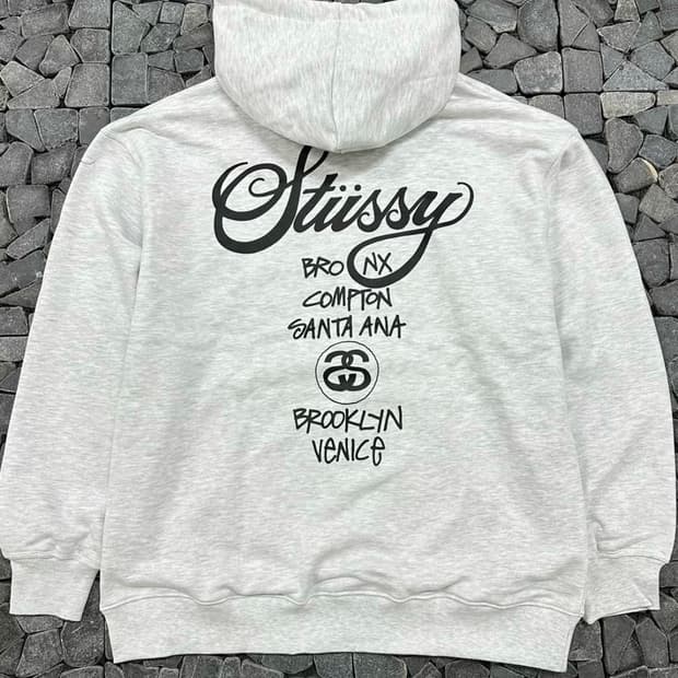 스투시 백염 월드투어 후드 M/L