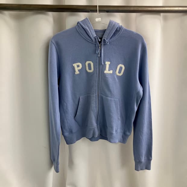 폴로 랄프로렌 스펠 로고 후드집업 M