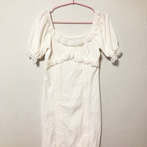White Lace Puff One-Piece