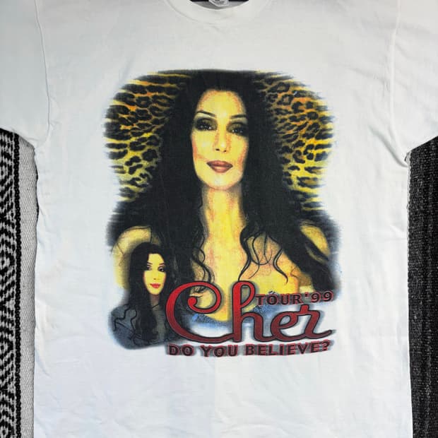 Cher 'do you believe?' 반팔 티셔츠