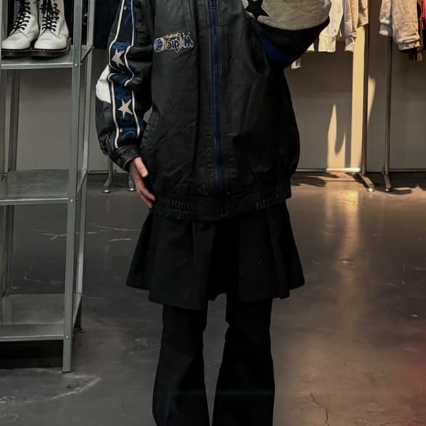 프로플레이어 NBA 올랜도매직 올드스쿨 레더 자켓 A3619