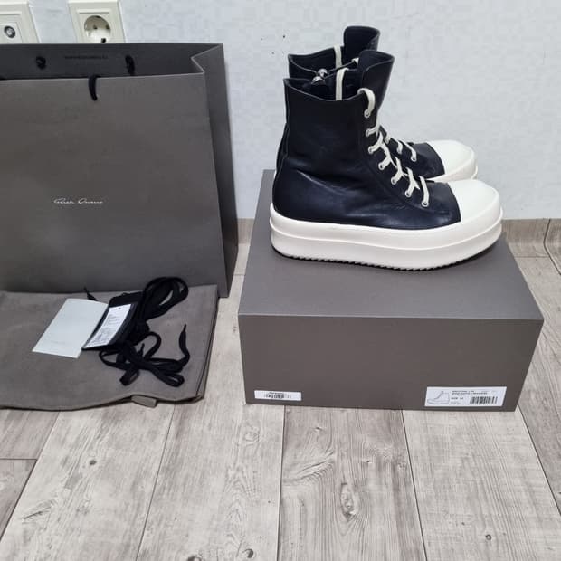 [42] 릭오웬스 메가범퍼 컨버스 하이 블랙 팝니다