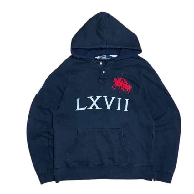 폴로 랄프로렌 빅포니 버튼 후드집업