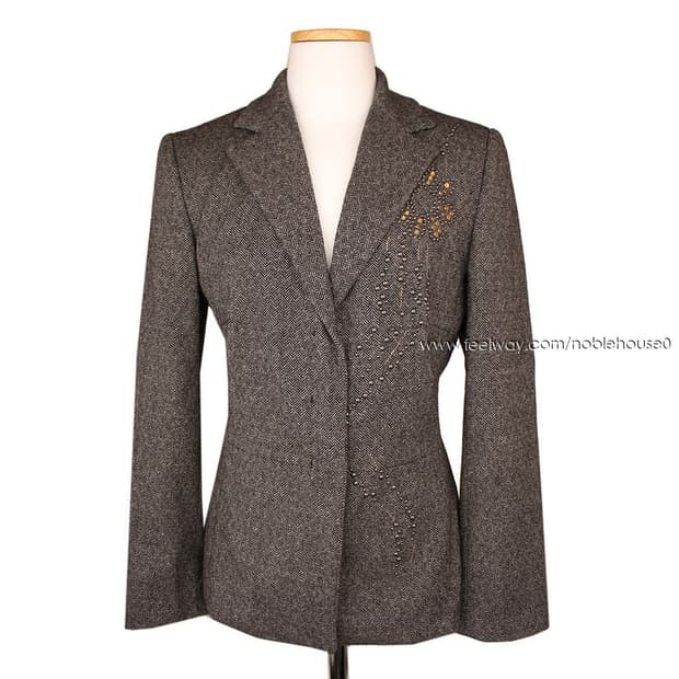 아이스버그 그레이 비즈 울 자켓 (44반)