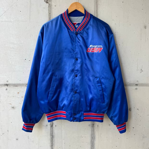 90s Snap-On 바시티 자켓