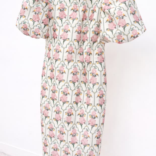 TANIA 플라워패턴 퍼프 드레스 원피스