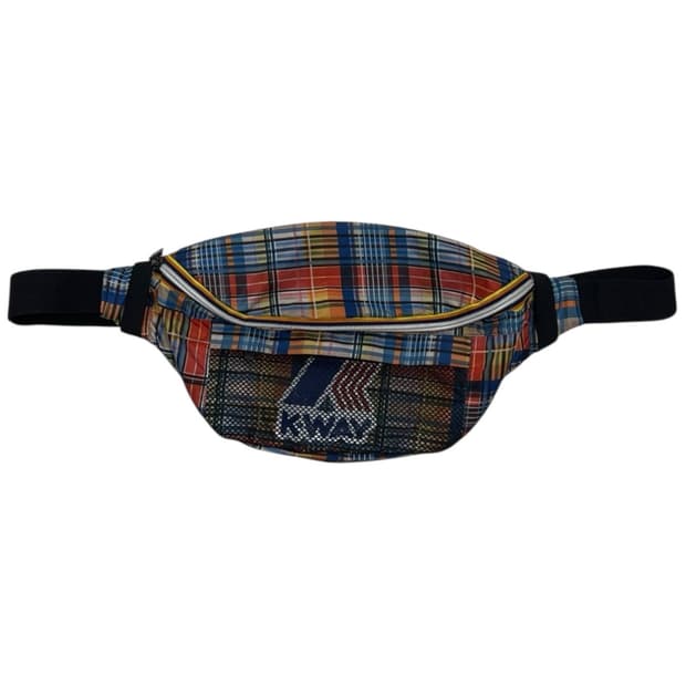 KWAY 까웨 르브레 체크 웨이스트백 힙색 가방