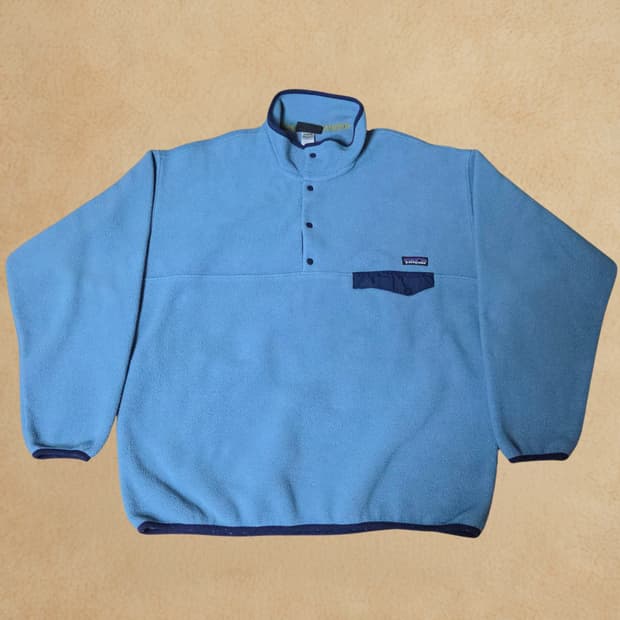 (XL)파타고니아 스카이블루 신칠라 플리스 하늘색 블루