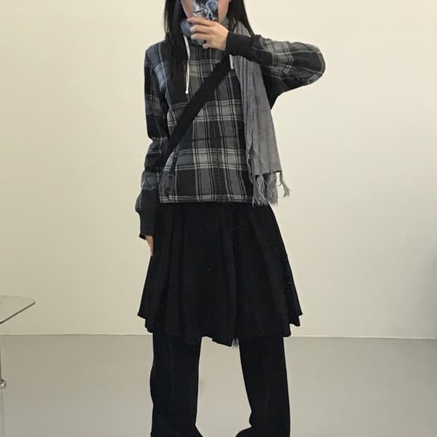 Backnumber Checked Zip Up Hoodies