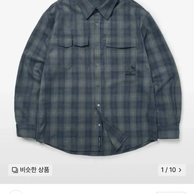 와일드띵스 워크 체크 셔츠 m