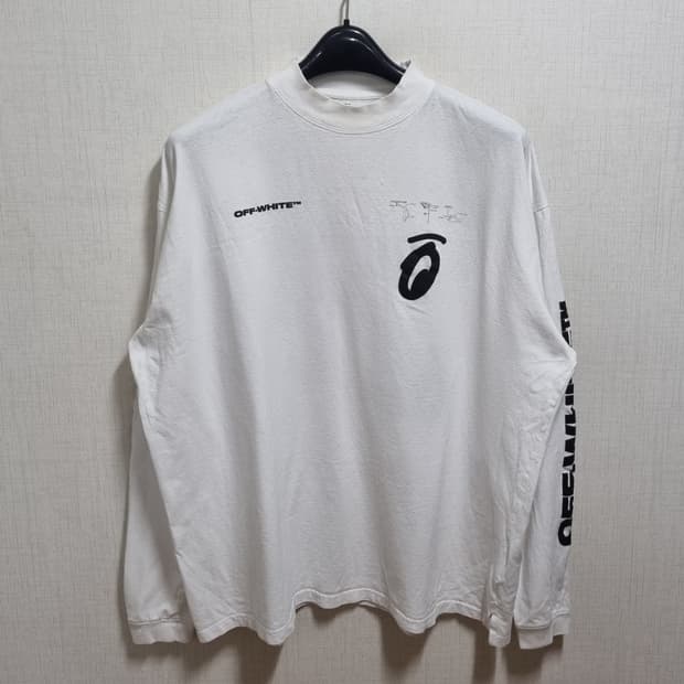 오프화이트 버질아블로 오버 슬라브 티