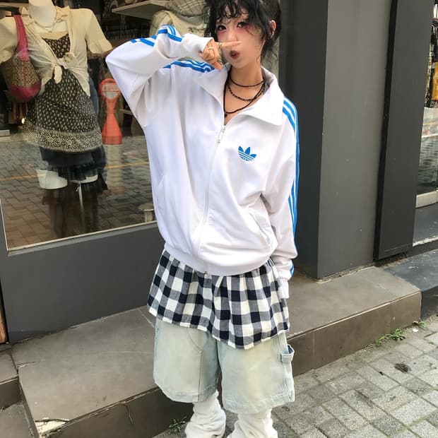 Adidas White&Blue Jersey ⭐️대대장 레어⭐️
