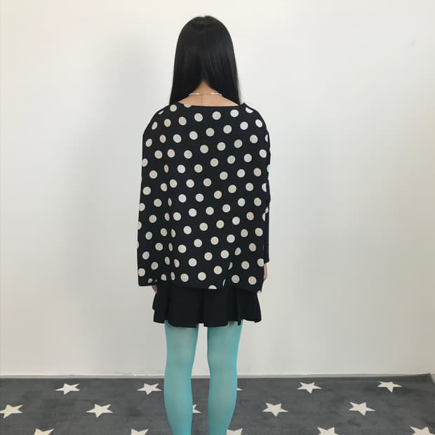 Beardsley Polka Dot Back Knit Top