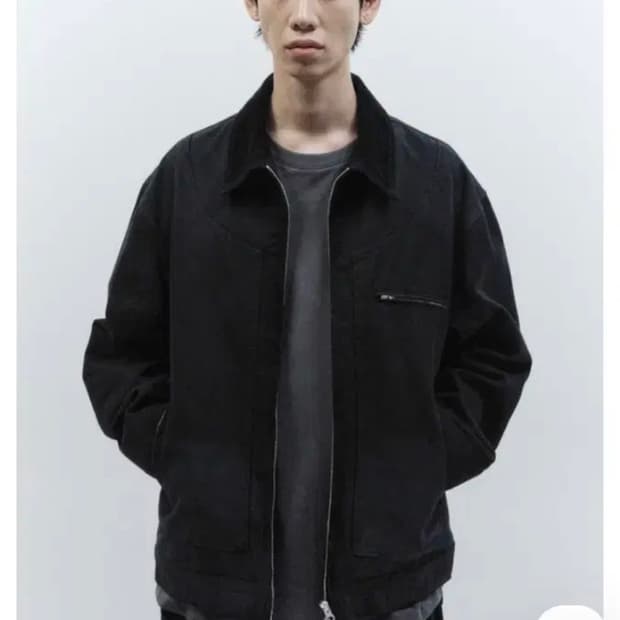 인사일런스 빈티지 워시드 자켓 블랙 S 팝니다