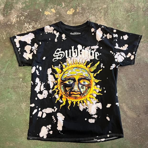 [L] Sublime 서브라임 선페이스 블리치 타이다이 밴드 티셔츠