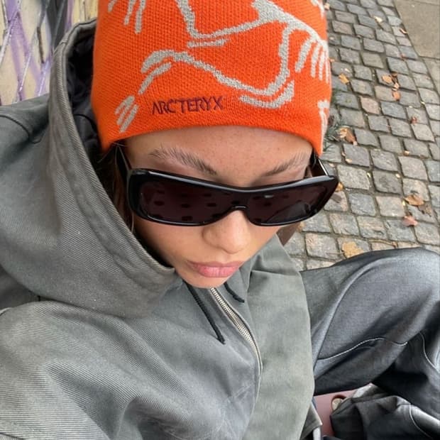 arcteryx orange beanie 아크테릭스 오렌지 비니