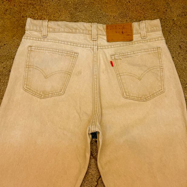 90s Made in USA 미국 빈티지 리바이스550 오렌지탭 청바지